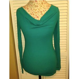 Express Long-Sleeve Cowl-Neck Top, Size XS, Pre-Owned